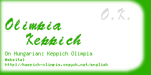 olimpia keppich business card